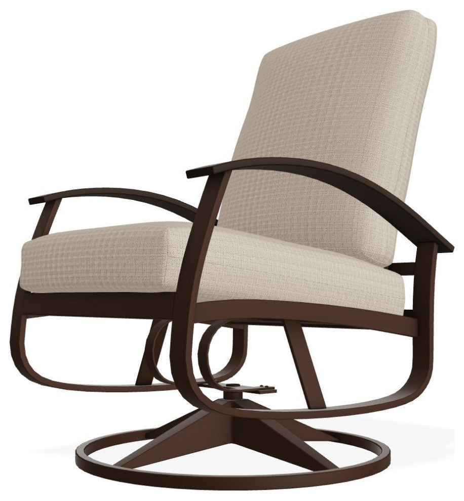 Belle Isle Cushion Outdoor Swivel Rocker, Bliss Sand/Kona
