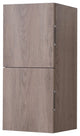 Bliss 12" Wide by 24" High Linen Side Cabinet, Two Doors, Butternut Wood Finish