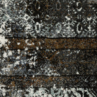 Galion Oriental Distressing Charcoal/Grey Indoor Area Rug, 2'3"x7'6"