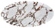 Tamara Marble Ceramic Oval Coffee Table