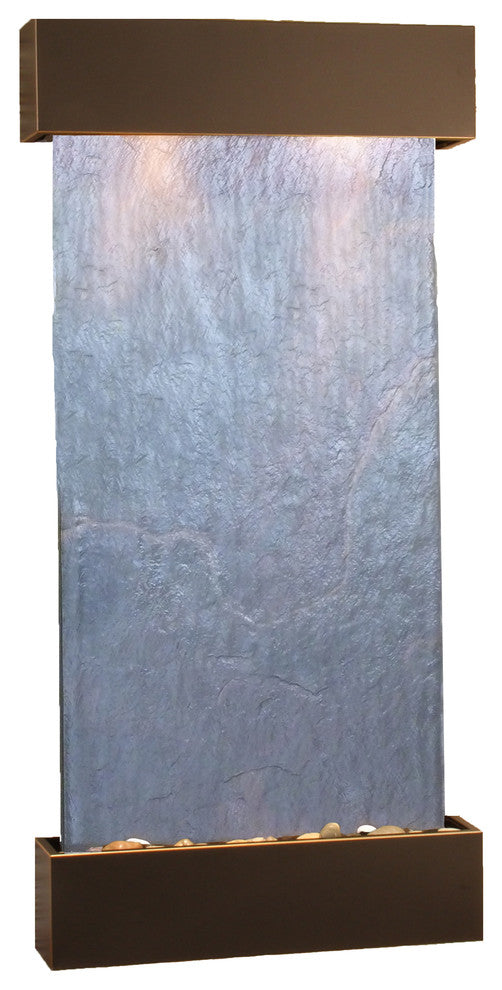 Whispering Creek Water Feature by Adagio, Black Featherstone, Blackened Copper