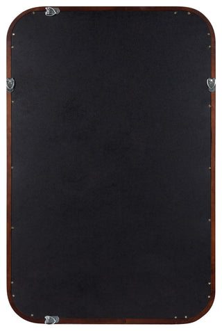 Hutton Wood Framed Fabric Pinboard, Walnut Brown 20x30