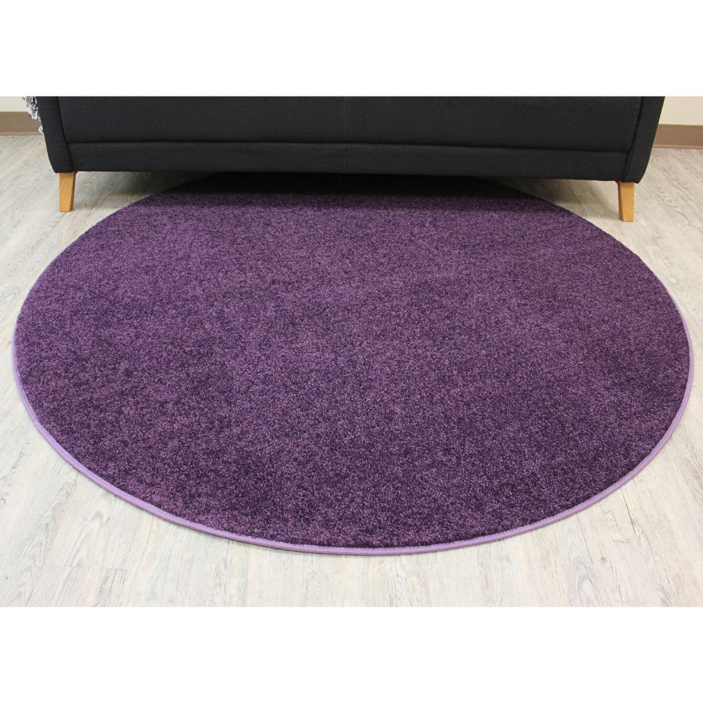Shaw Carpet Kids Crossing Grape Jelly Area Rugs, Round, 4''