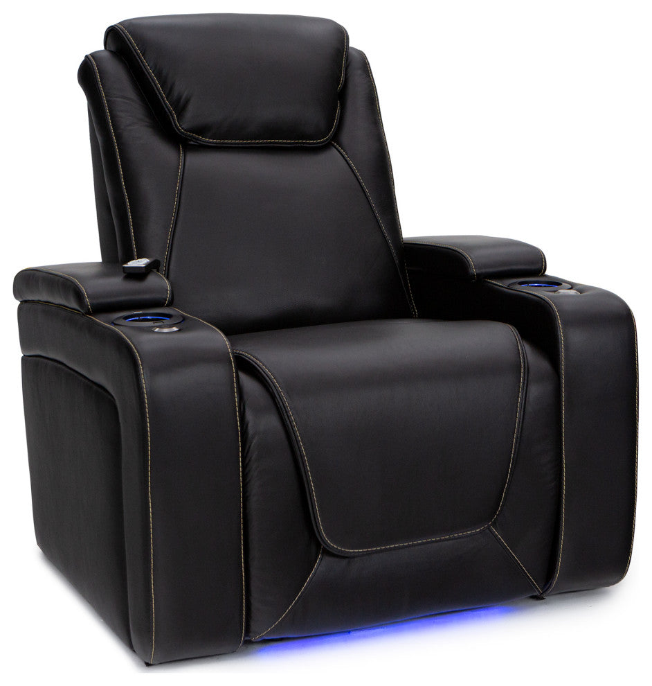 Seatcraft Paladin Home Theater Seating, Black, Row of 1
