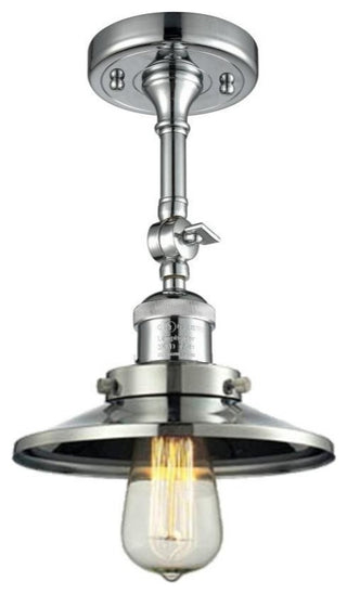 Innovations Lighting 201F-Pc-M7 1 Light Semi-Flush Mount
