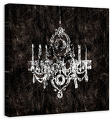 "Ebony Chandelier" Canvas Wall Art, 36"x36"