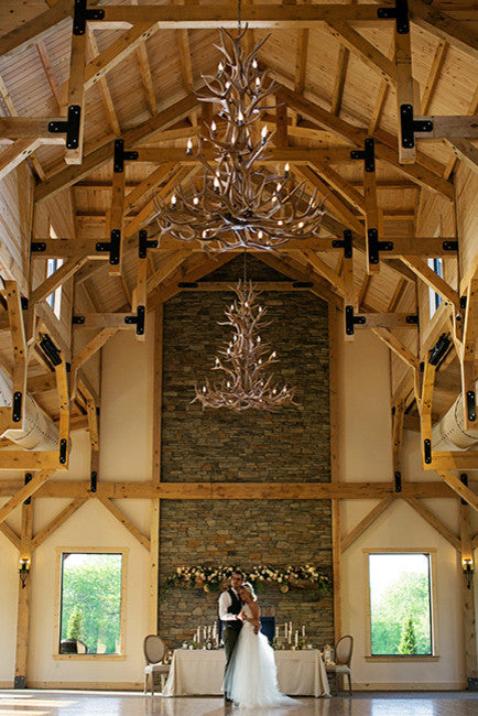 Reproduction Antler Elk, Mule Deer Cascade Chandelier Light, RL-30