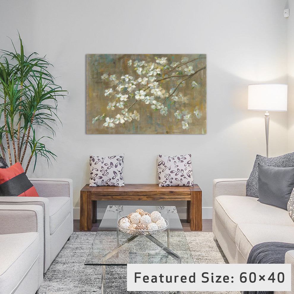 "Dogwood in Spring" by All That Glitters, 26x18x1.5, 1-Piece