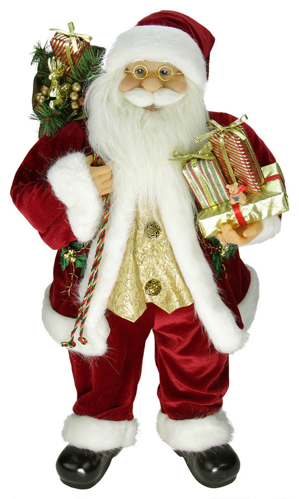 24" Standing Santa Claus