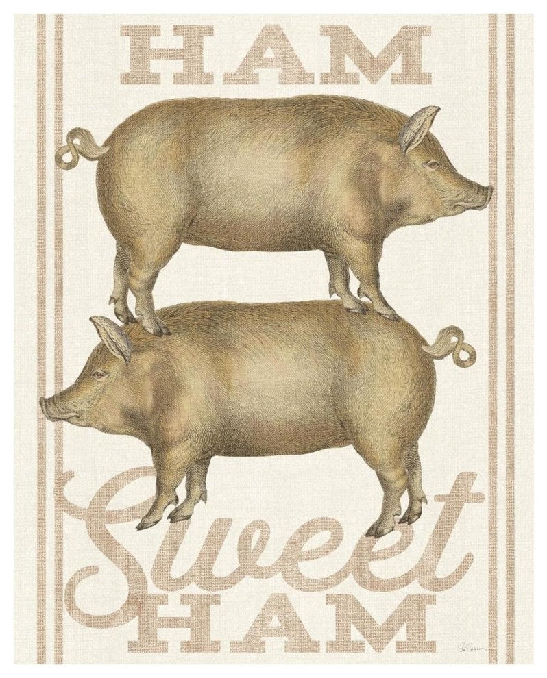 "Ham Sweet Ham" Digital Paper Print by Sue Schlabach, 22"x26"