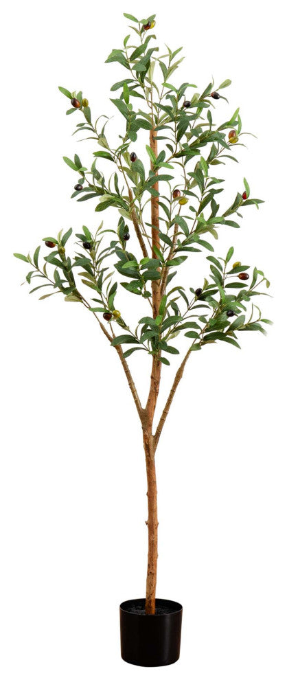 5ft. Artificial Olive Tree With Natural Trunk