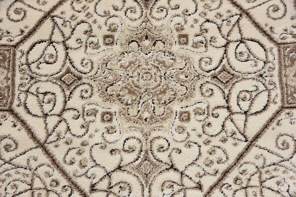 Unique Loom Cream Hamilton Rushmore 2' 0 x 3' 0 Area Rug