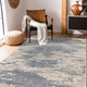 Jordan Delia Area Rug, Gray, 5'3" x 7'6", Abstract