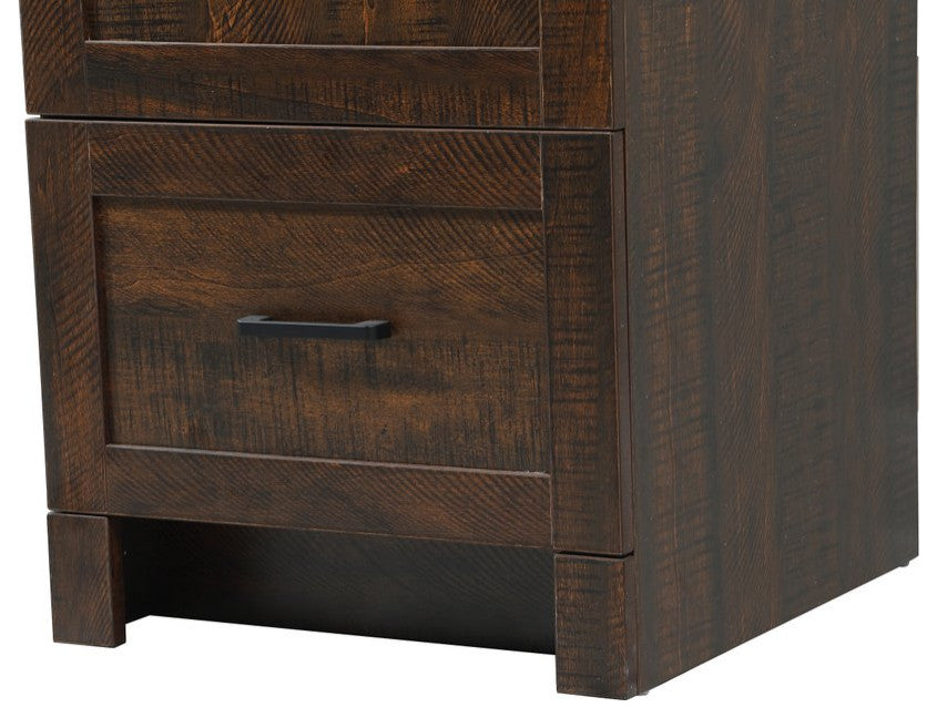 Home Living 19" Farmhouse Expresso-Light Bathroom Vanity