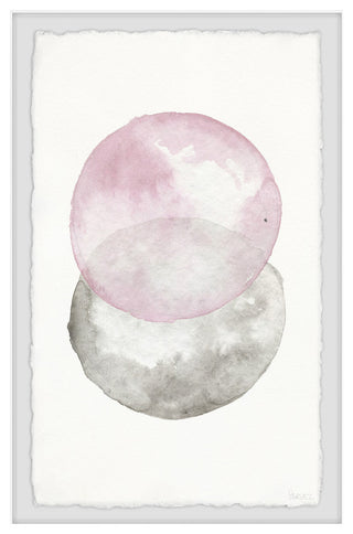 "Pinks and Grays" Framed Painting Print, 30"x45"