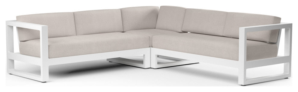 Newport Modern Design Sunbrella Upholstered Cushions Outdoor Sectional