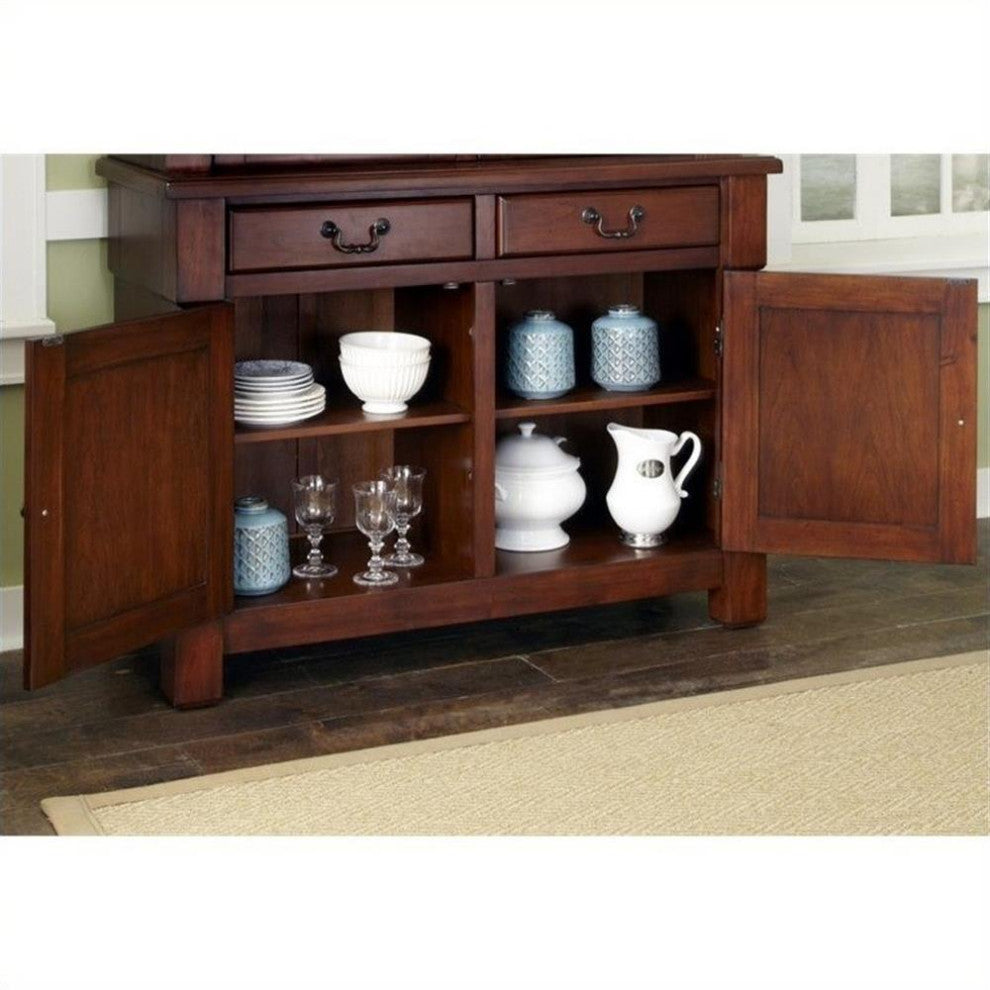 Homestyles Aspen Wood Buffet in Brown