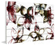 "A Floral Pattern" Print on White Wood, 45"x30"