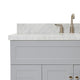 Ariel Hamlet 43" Oval Sink Bath Vanity, 1.5" Carrara Marble