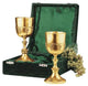 BRASS GRAPE HARVEST GOBLET