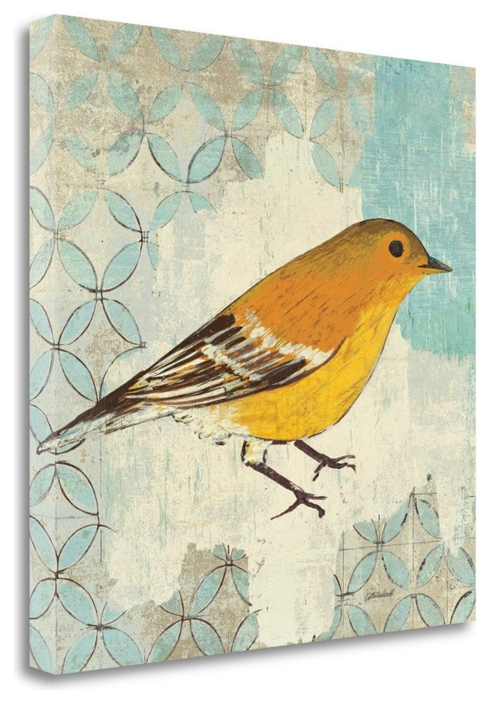 "Pine Warbler" By Kathrine Lovell, Giclee Print on Gallery Wrap Canvas