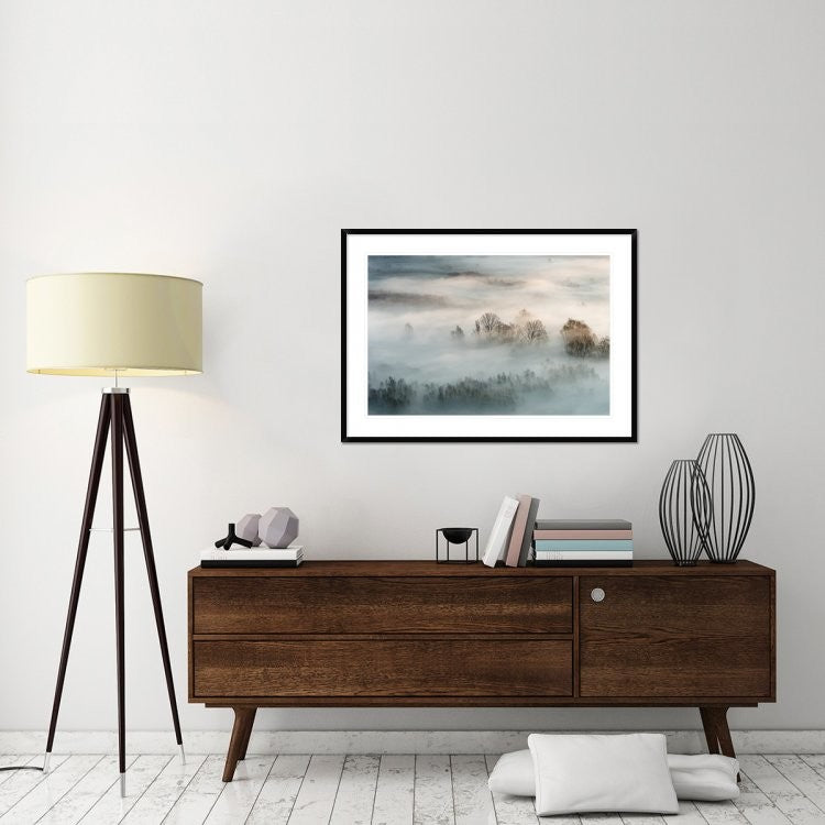 "Winter Fog" Framed Digital Print by Marco Galimberti, 44x32"
