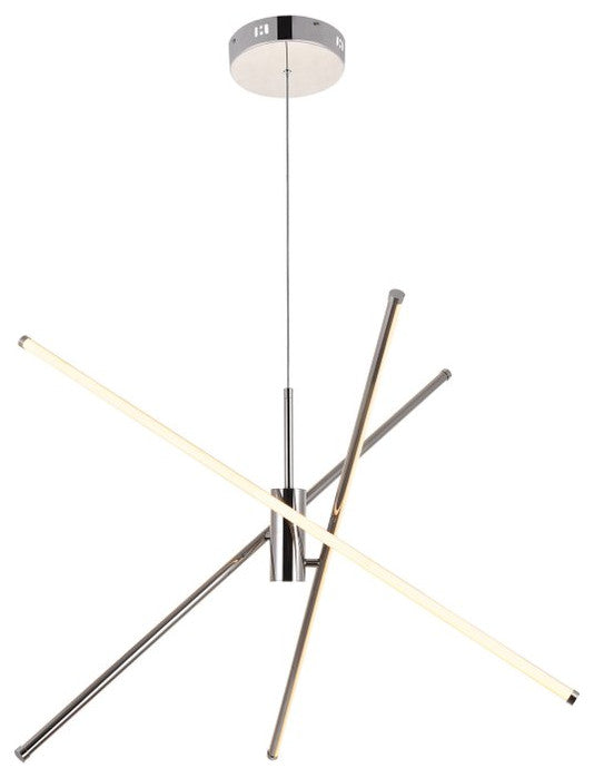 Samuel 3-Light Polished Nickel Pendant