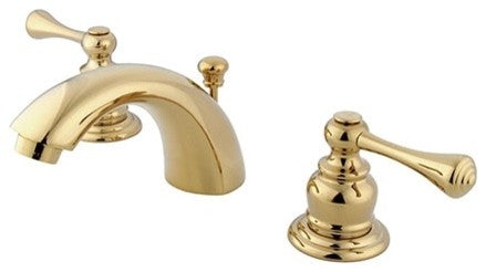 Kingston Brass Mini-Widespread Bathroom Faucet, Polished Brass