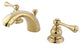 Kingston Brass Mini-Widespread Bathroom Faucet, Polished Brass