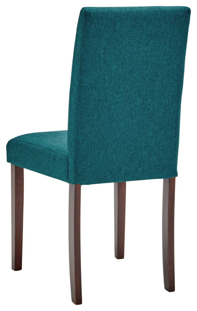 Prosper Upholstered Fabric Dining Side Chair Set of 2 Teal