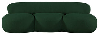 Venti Black Boucle Fabric Upholstered Set, Green, Sofa