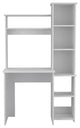 Nashville Writing Desk with 6 Open Shelves, White
