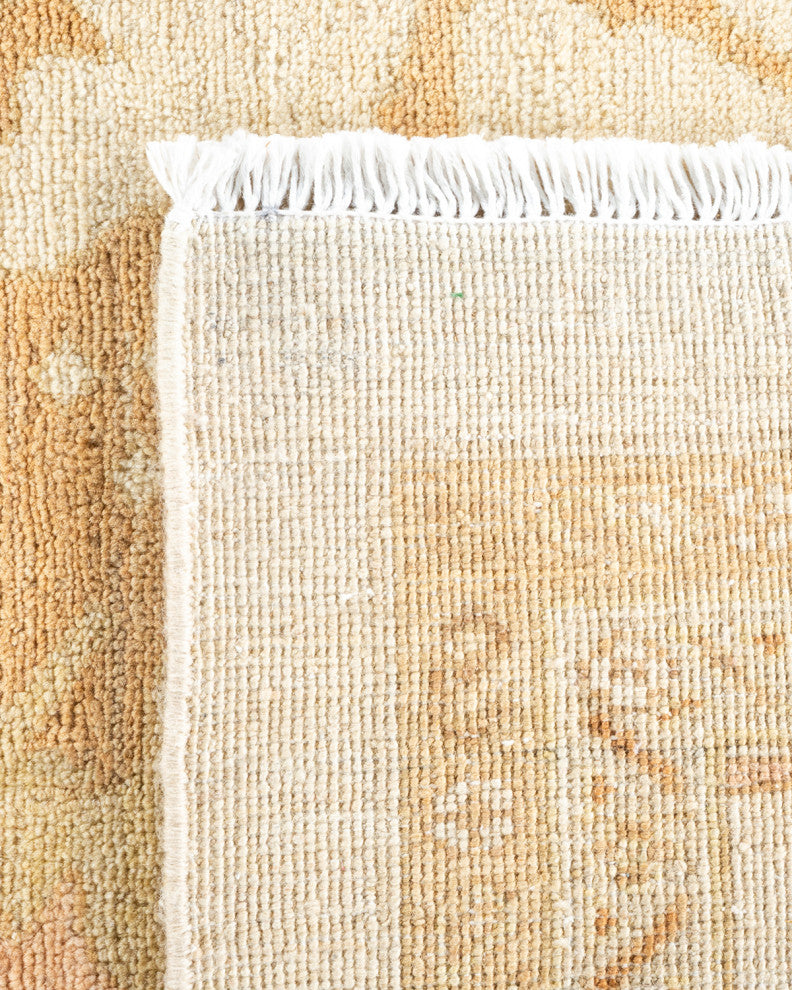 Eclectic, One-of-a-Kind Hand-Knotted Area Rug Ivory, 11' 10" x 17' 8"