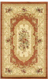 Unique Loom Brick Red Henry Versailles 3' 3 x 5' 3 Area Rug