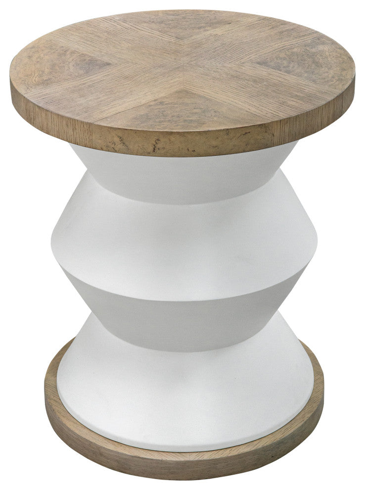 Uttermost Spool Geometric Side table