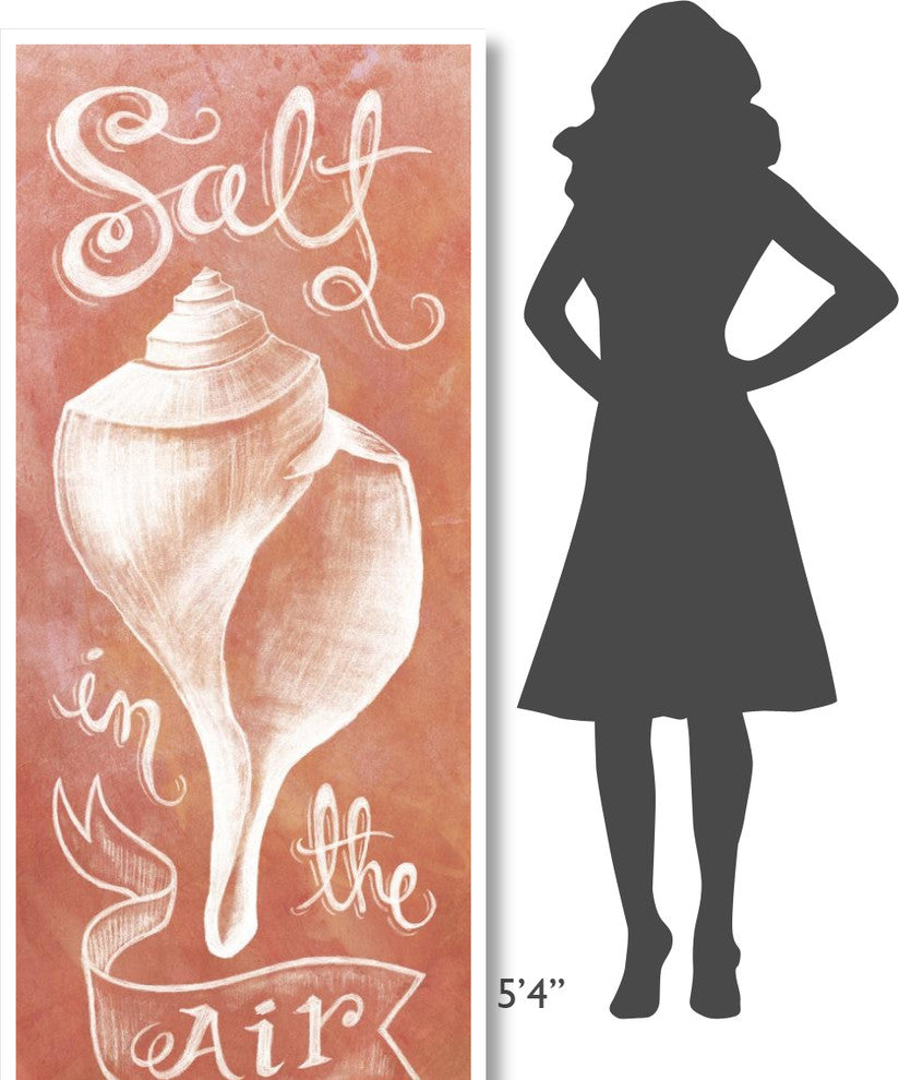 "Seashell Coral" Digital Paper Print by Mary Urban, 32"x77"