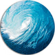 Ocean Waves In Hawaii, Photo Round Wall Art, 23"