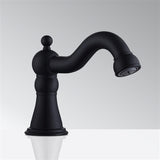 BathSelect Deck Mount Commercial Matte Automatic Sensor Faucet Black