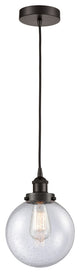 Innovations 616-1PH-OB-G204-8 1-Light Mini Pendant, Oil Rubbed Bronze