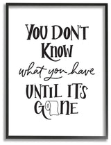 Bathroom Inspired 'Until It's Gone' Toilet Paper Phrase 16x20