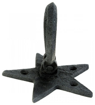 Cabinet Drawer Ring Pull Black Iron Southern Star Hardware Included Pack of 6