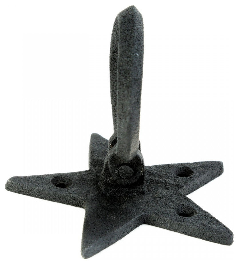 Cabinet Drawer Ring Pull Black Iron Southern Star Hardware Included Pack of 6