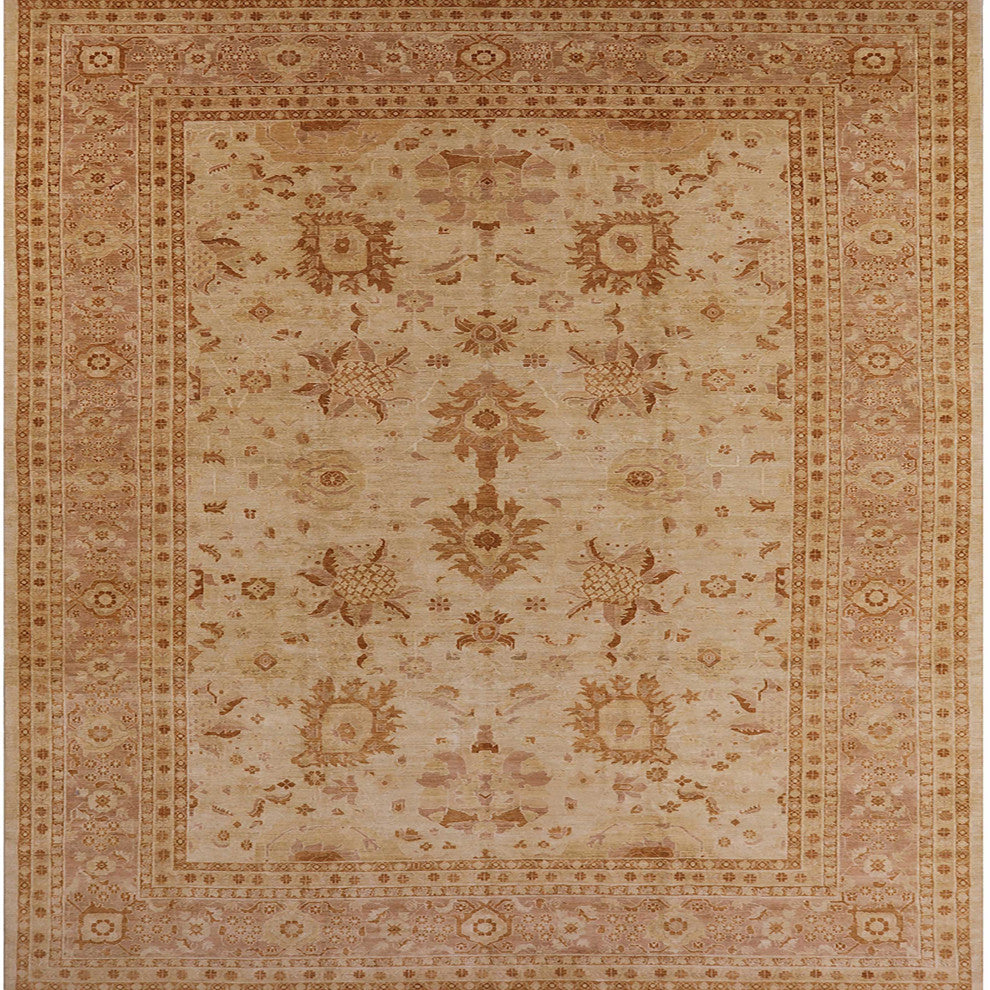Ahgly Company Indoor Square Mid-Century Modern Area Rugs, 3' Square