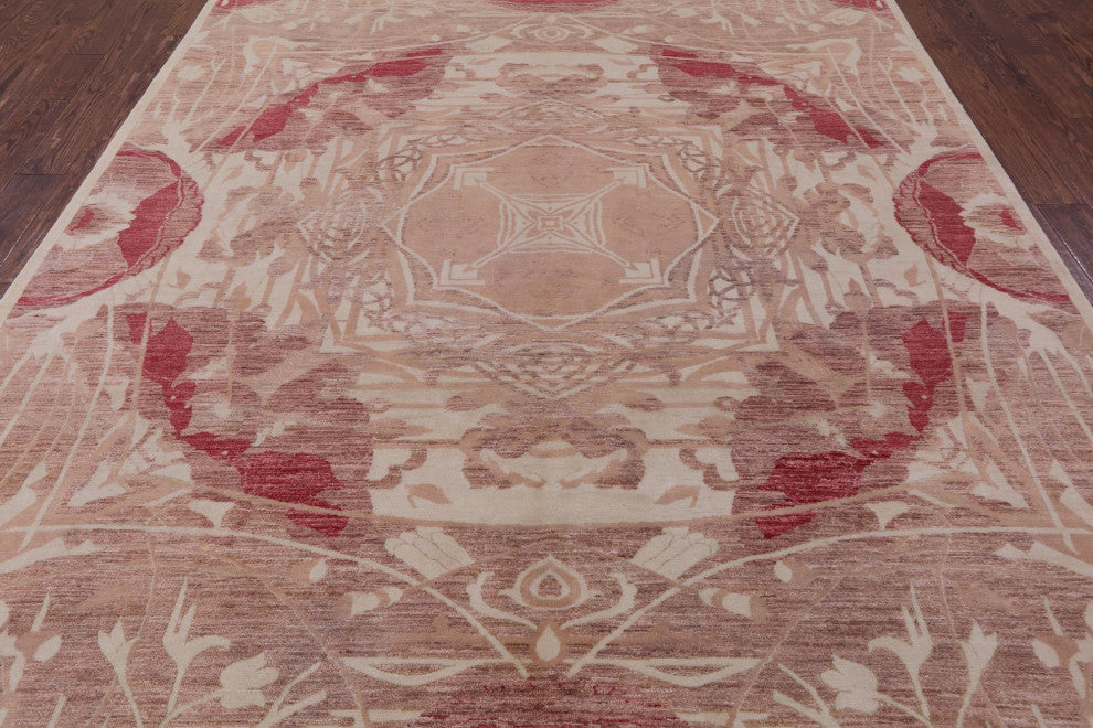 8' 2" X 10' 2" William Morris Handmade Wool Rug Q9438