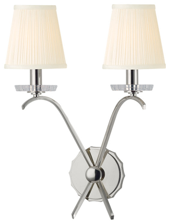 Hudson Valley 4482-PN, 2 Light Wall Sconce