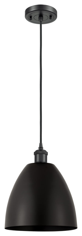 Ballston Dome Mini Pendant, Matte Black, LED