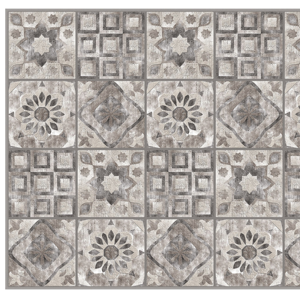 Beige Brown Tile 3D Wall Panels, Set of 10, Covers 58 Sq Ft