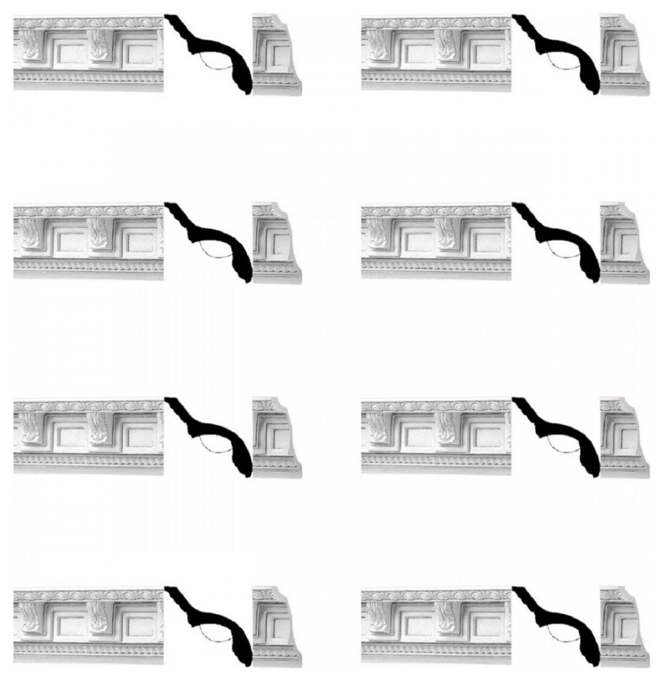 Cornice Withe Urethane 4 3/4 inches H Greco-Roman Ornate