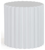 Modrest Evadale - Modern White Concrete End Table