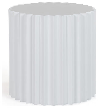 Modrest Evadale - Modern White Concrete End Table
